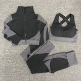 Yoga 3 pieces Set "Freedom"-Sport clothing-Pisani Maura-3PcsSetWhite-S-China-Pisani Maura