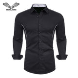 BUSINESS CUFFLINK SHIRT-Shirt-Pisani Maura-Black 56-S-China-Pisani Maura