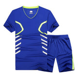 V-NECK COMPRESSION T-SHIRT SETS-Activewear-Pisani Maura-blue-XS-Pisani Maura