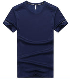 V-NECK COMPRESSION T-SHIRT-Activewear-Pisani Maura-dark blue-XS-Pisani Maura