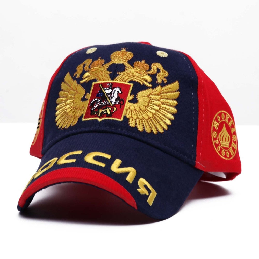 BASEBALL CAP "PRIDE OF RUSSIA 2.0"-Hat-Pisani Maura-navy-Pisani Maura