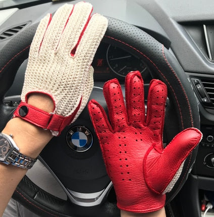 DRIVING GLOVES-Gloves-Pisani Maura-red-S-Pisani Maura