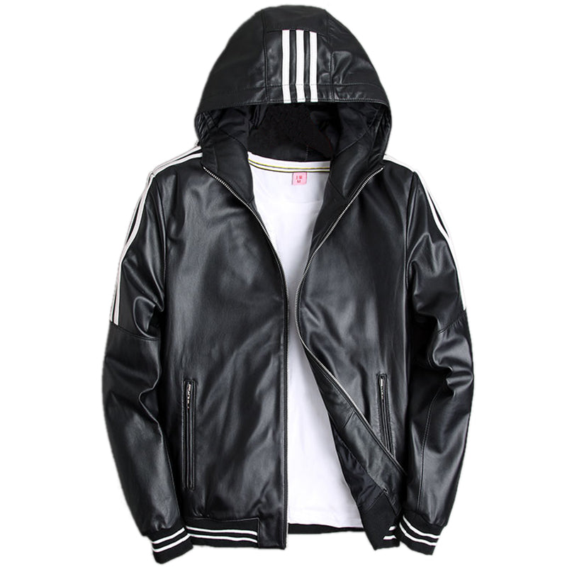 LEATHER JACKET "ASSASSINS"-Leather jacket-Pisani Maura-Black Color-XS-China-Pisani Maura