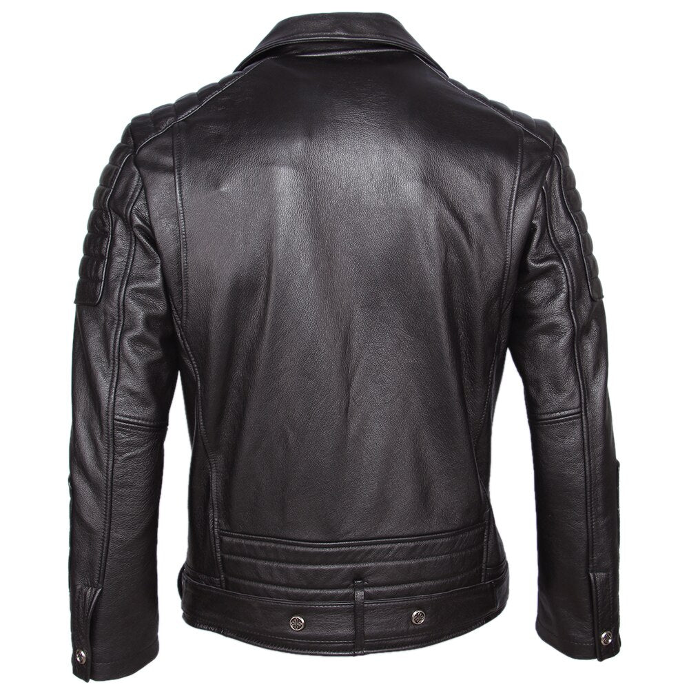 LEATHER JACKET "BIKER"-Leather jacket-Pisani Maura-Black Color-XS-China-Pisani Maura