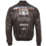 LEATHER JACKET "EAGLES"-Leather jacket-Pisani Maura-Black Color-XS-China-Pisani Maura
