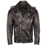 LEATHER JACKET "HARLEY"-Leather jacket-Pisani Maura-Cowhide Leather-XS-China-Pisani Maura
