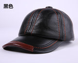 LEATHER BASEBALL CAP-Hat-Pisani Maura-black-adjustable-Pisani Maura