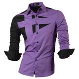 CASUAL SHIRT "KUDOS"-Shirt-Pisani Maura-8397-Purple-S-China-Pisani Maura