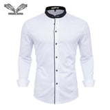 BUSINESS CUFFLINK SHIRT-Shirt-Pisani Maura-White 57-S-China-Pisani Maura