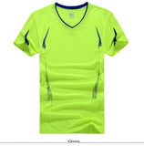V-NECK COMPRESSION T-SHIRT SETS-Activewear-Pisani Maura-green t shirt-XS-Pisani Maura