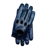 DRIVING LEATHER GLOVES-Gloves-Pisani Maura-blue-S Palm 20.5-21.5cm-Pisani Maura