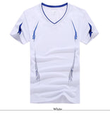 V-NECK COMPRESSION T-SHIRT SETS-Activewear-Pisani Maura-white t shirt-XS-Pisani Maura
