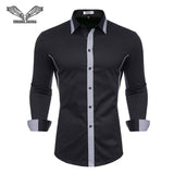 BUSINESS CUFFLINK SHIRT-Shirt-Pisani Maura-Black 51-S-China-Pisani Maura