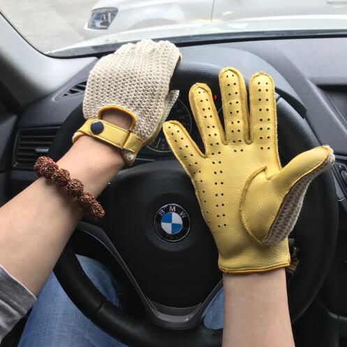DRIVING GLOVES-Gloves-Pisani Maura-yellow-S-Pisani Maura