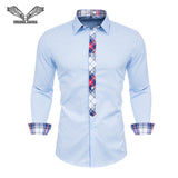 BUSINESS CUFFLINK SHIRT-Shirt-Pisani Maura-Light blue 55-S-China-Pisani Maura