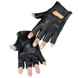 LEATHER FINGERLESS DRIVING GLOVES-Gloves-Pisani Maura-as picture-One Size-Pisani Maura