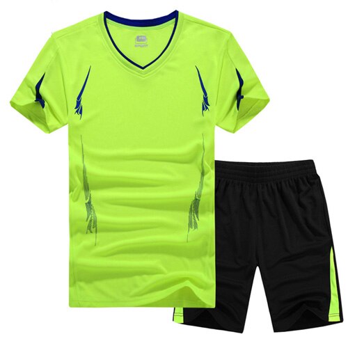 V-NECK COMPRESSION T-SHIRT SETS-Activewear-Pisani Maura-green set-XS-Pisani Maura