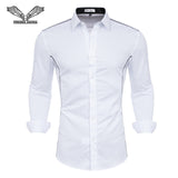 BUSINESS CUFFLINK SHIRT-Shirt-Pisani Maura-White 56-S-China-Pisani Maura
