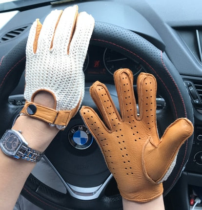 DRIVING GLOVES-Gloves-Pisani Maura-light brown-S-Pisani Maura