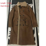 SHEEPSKIN OVERCOAT "B52"-Overcoat-Pisani Maura-Dark Brown 110cm-XS-Pisani Maura