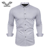 BUSINESS CUFFLINK SHIRT-Shirt-Pisani Maura-Grey 52-S-China-Pisani Maura
