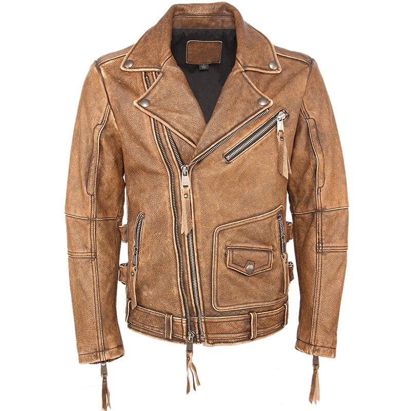 LEATHER JACKET "SPELL BOUND"-Leather jacket-Pisani Maura-Vintage Earth Yellow-XS-China-Pisani Maura