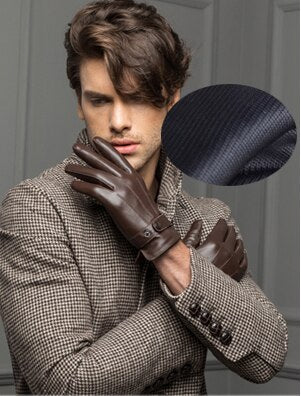 WINTER GLOVES-Gloves-Pisani Maura-brown thin-S-Pisani Maura