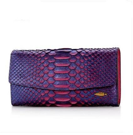 GENUINE PYTHON HANDBAG "BELLS"-Handbag-Pisani Maura-purple-Mini(Max Length<20cm)-Pisani Maura