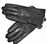 DEERSKIN LEATHER GLOVES-Gloves-Pisani Maura-Fake rabbit hairy 1-10.5-Pisani Maura