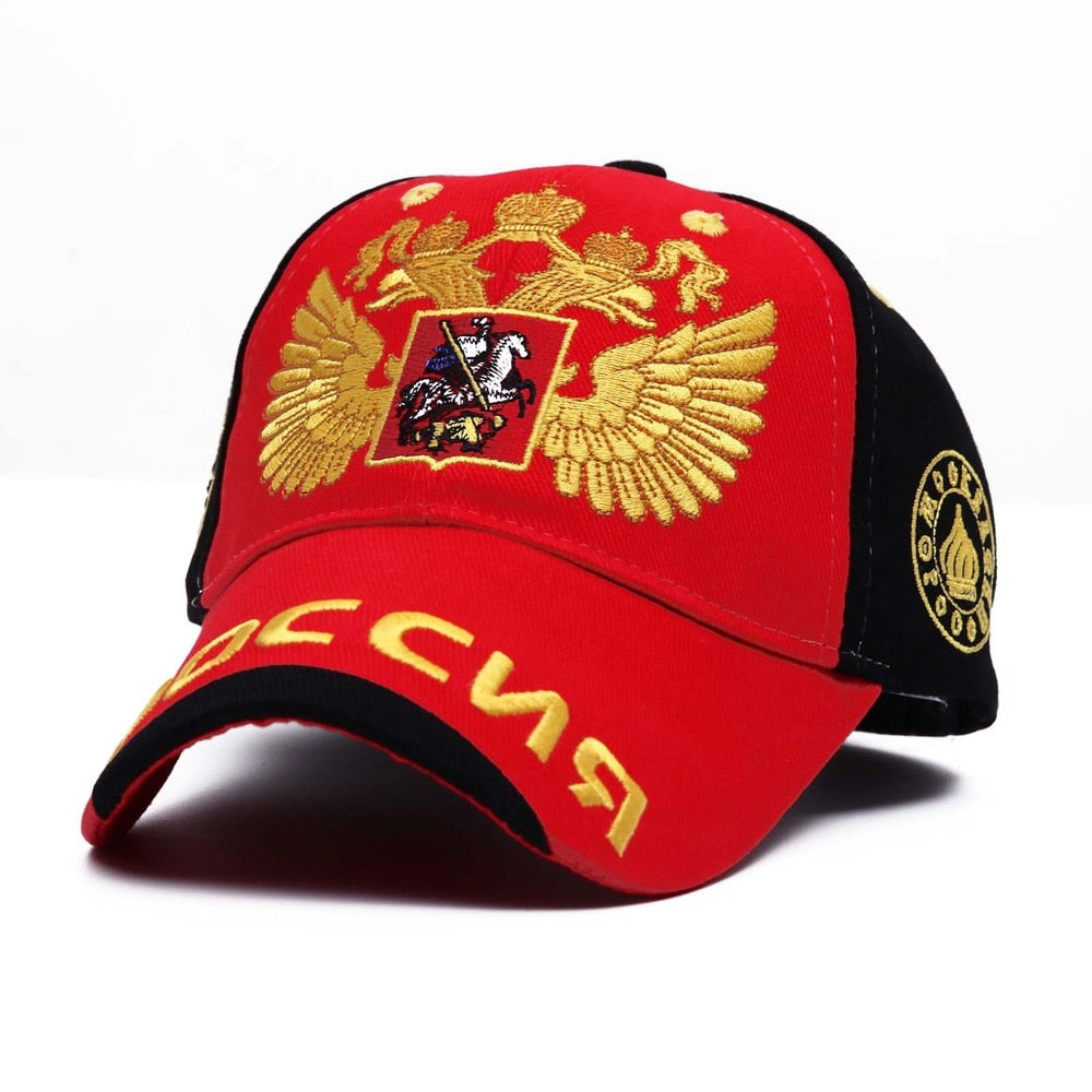 BASEBALL CAP "PRIDE OF RUSSIA 2.0"-Hat-Pisani Maura-red-Pisani Maura