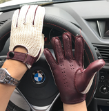 DRIVING GLOVES-Gloves-Pisani Maura-wine red purple-S-Pisani Maura