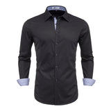 BUSINESS CUFFLINK SHIRT-Shirt-Pisani Maura-Black 32-S-China-Pisani Maura