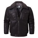 SHEEPSKIN JACKET "EASY"-Leather jacket-Pisani Maura-Dark Brown-XS-Pisani Maura