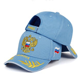 BASEBALL CAP "MOTHER RUSSIA"-Hat-Pisani Maura-Sky blue-Pisani Maura