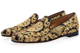 EMBROIDERED LOAFERS "MOROCCAN ROYALTY"-Shoes-Pisani Maura-Black-38-Pisani Maura