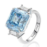 Silver Ring "Pyramids"-Jewelry-Pisani Maura-5-Blue-Pisani Maura