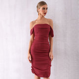 Sleeveless Dress "Look at Me"-Dress-Pisani Maura-Wine Red-XS-Pisani Maura
