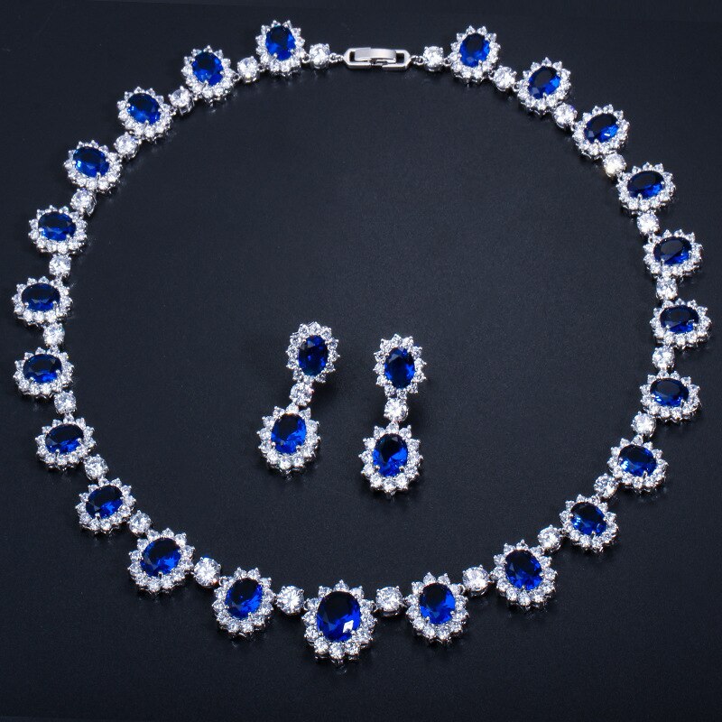 Silver Necklace, Earrings & Bracelet Set "Royale"-Jewelry-Pisani Maura-Pisani Maura