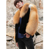 Mink & Fox Genuine Fur Coat "Stylish"-Fur coat-Pisani Maura-Pisani Maura