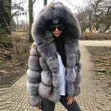 Fox Genuine Fur Coat and Hoodie 