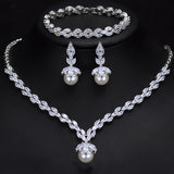Silver Necklace, Earrings & bracelet 
