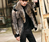 Mink & Raccoon Genuine Fur Coat 
