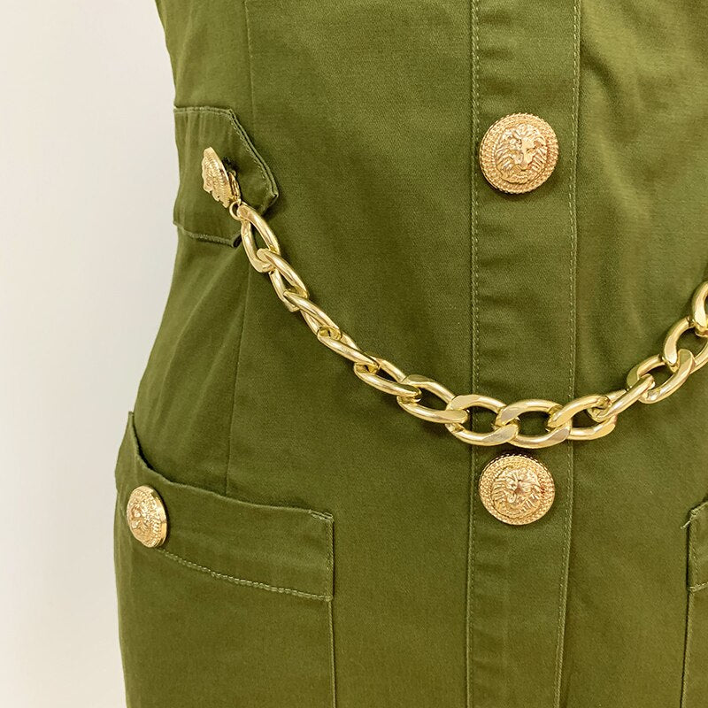 Short dress "Chained"-Dress-Pisani Maura-Pisani Maura