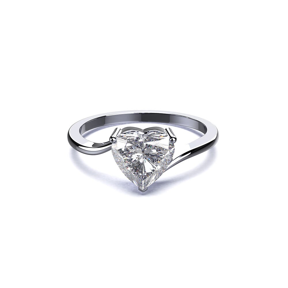 Silver Ring "Heartless"-Jewelry-Pisani Maura-6-White-Pisani Maura