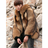 Fox Fur & Beaver Genuine Fur Coat "Stylish"-Fur coat-Pisani Maura-Pisani Maura