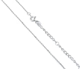 Silver Necklace "Plain"-Jewelry-Pisani Maura-46cm-Pisani Maura
