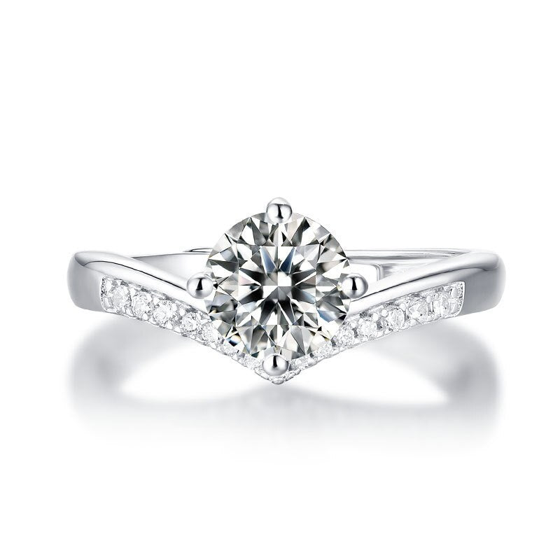 Silver Ring "Pure Love"-Jewelry-Pisani Maura-Resizable-1 CT-Pisani Maura