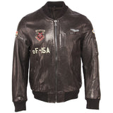 LEATHER JACKET "EAGLES"-Leather jacket-Pisani Maura-Pisani Maura