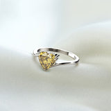 Silver Ring "Heartless"-Jewelry-Pisani Maura-6-Yellow-Pisani Maura