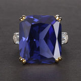 Silver Ring "Squared"-Jewelry-Pisani Maura-5-Blue-Pisani Maura